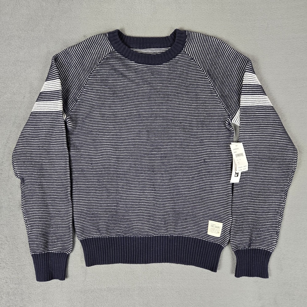Joe's Jeans Sweater Kids Medium 10-12 Blue Knit Cotton Crewneck NWT